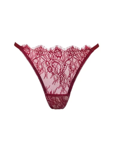 Czerwone koronkowe stringi Aurore - Pavlova Lingerie